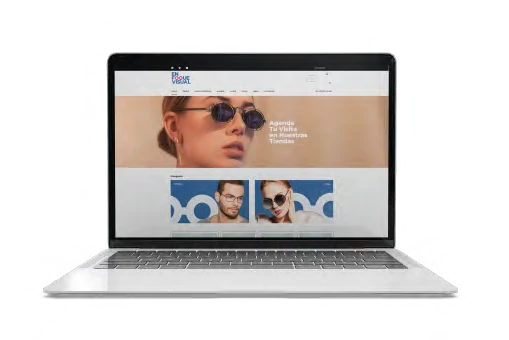 Sitio web de En Foque Visual: Óptica (E-commerce)