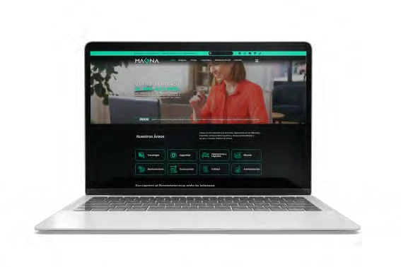 Sitio web de Magna · Especialización Profesional: Especialización (Educación)